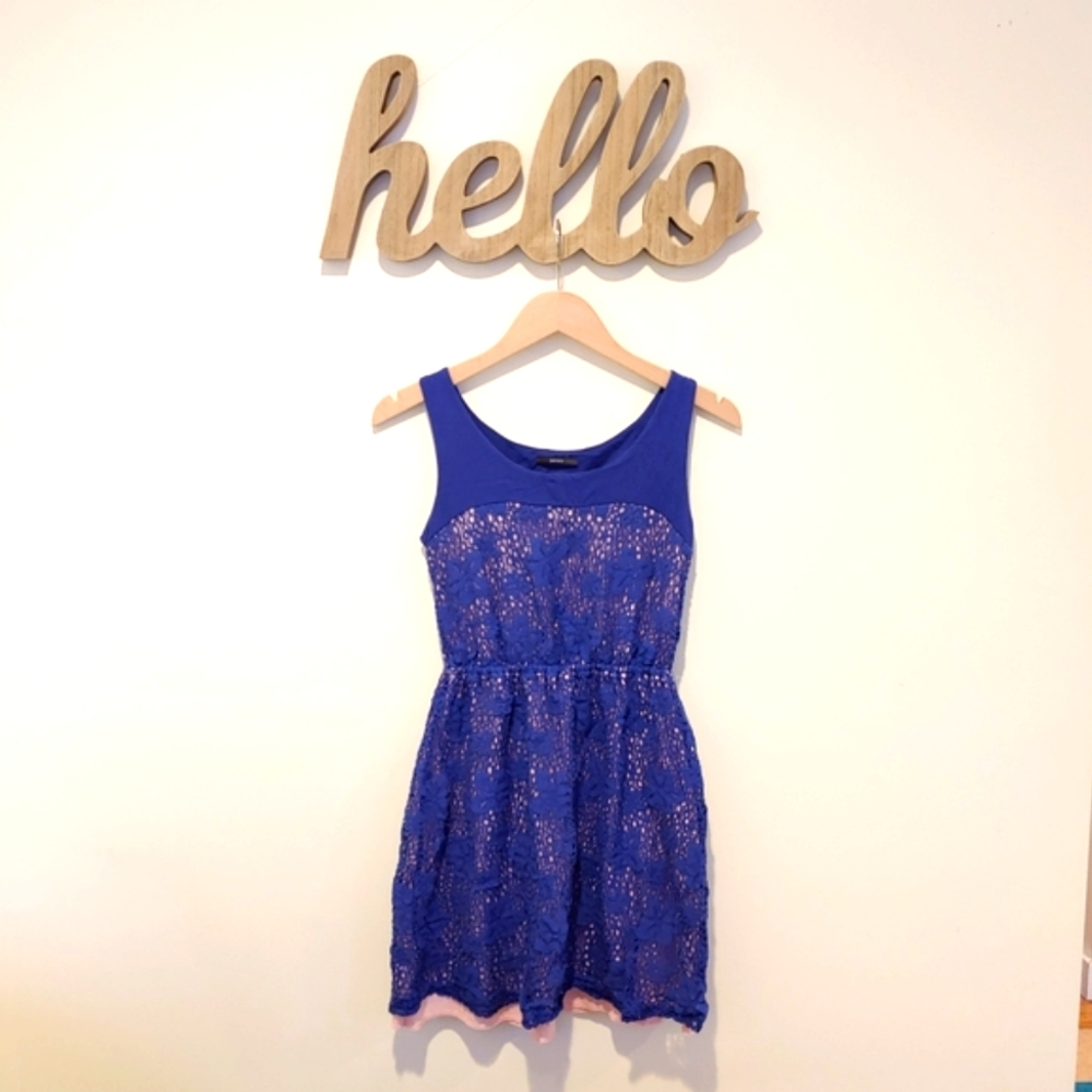 Blue/Pink Soprano Lace Dress (S) - Picture 1 of 2